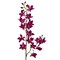 Radiant 34-Inch Artificial Dendrobium Spray: Two Enchanting Sprays, 16 Purple Flowers with 8 Buds - Lifelike Beauty for Exquisite Floral Arrangements and Home Decor